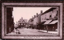 Angleterre ‎Hertfordshire, St Albans, Market Place (3.4.1911) Pli D'angle - Herefordshire