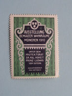 Ausstellung 1910 MÜNCHEN Bemalter Wohnraume ( Sluitzegel Timbres-Vignettes Picture Stamp Verschlussmarken ) - Matasellos Generales