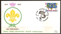 Belgique Belgie 1982 FDC  OCB N° 2065 (°) Used  Cote 4,00 Euro Scoutisme - 1981-1990