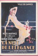 CP Pub Cannes Hotel Martinez La Nuit De L'élégance 3-01-96 - Publicidad