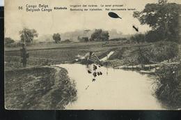 Carte Illustré Obl. N° 43. Vue: 56. Irrigation Des Rizières. Le Canal Principal. - Obl. Léopoldvile 03/10/1924 - Interi Postali
