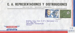 Venezuela 1965 Caracas Overprint Dag Hammarskjöld Peace Nobel Prize UIT Cover - Dag Hammarskjöld