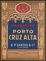 Portugal Port Wine Label - A. P. Santos & Cª. Limitada - Vinho Velho Do Porto - Porto Cruz Alta - Etiquette De Vin - Collections, Lots & Séries