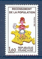 N° 2202b RECENSEMENT SANS LE VERT SUP ** - Unused Stamps