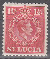 ST LUCIA   SCOTT NO. 113    MINT HINGED    YEAR   1938 - Ste Lucie (...-1978)