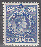 ST LUCIA   SCOTT NO. 116    MINT HINGED    YEAR   1938 - Ste Lucie (...-1978)