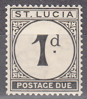 ST LUCIA   SCOTT NO. J3    MINT HINGED   YEAR   1933 - Ste Lucie (...-1978)