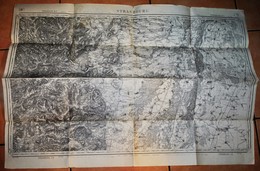 Rare Carte état Major Région De Strasbourg 100% Originale Révisée En 1901 - Topographische Kaarten