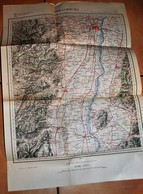 Rare Carte état Major Région De Strasbourg 100% Originale Type 1883 Révisée En 1884 - Topographical Maps
