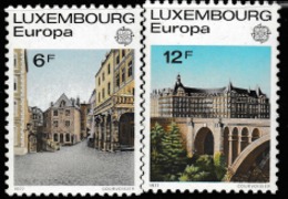 1977 UNUSED STAMP SET ON EUROPA  FROM LUXEMBOURG/LANDSCAPE/HISTORIC PART OF TOWN,ADOLFO BRIDGE - 1977