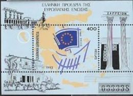 74798) Grecia Block 11 - 1993 European Unione-MNH** - Blocks & Sheetlets