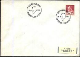 Cover With Stamp King Frederik IX And Special Cancel 1968 From Greenland - Briefe U. Dokumente