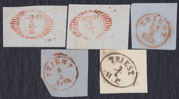 Italy Trieste Postmarks On Cuttings - Otros & Sin Clasificación