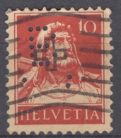 HELVETIA 1914: Mi 118 / YT 138, O PERFIN - FREE SHIPPIG ABOVE 10 EURO - Gezähnt (perforiert)