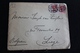 Tu-51 / Lettres - Lettre Envoie De Brêmen (Allemagne) Ver La Rue Féronstrée, Liège, 1907 - Belgique - Bureaux De Passage