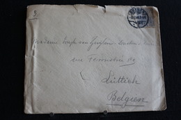 Tu-53 / Lettres - Lettre Envoie De Bremen (Allemagne) Ver La Rue Féronstrée 89, Liège, 1908 - Belgique - Ufficio Di Transito