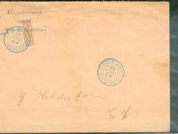 MADAGASCAR LETTRE LOCALE DIEGO-SUAREZ 1/2 TIMBRE 22 AOUT 1904 N°86 TB Rare - Cartas & Documentos