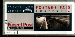 AUSTRALIA - 1991  PARCEL POST  ACROSS SYDNEY LABEL  FINE USED - Plaatfouten En Curiosa