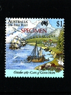 AUSTRALIA - 1988  $  1  FIRST FLEET  GOOD HOPE  SPECIMEN  OVERPRINTED  MINT NH - Abarten Und Kuriositäten