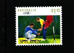 AUSTRALIA - 1989  $  1.10  SPORT  SPECIMEN  OVERPRINTED  MINT NH - Plaatfouten En Curiosa