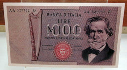 MINI BANCONOTA FAC-SIMILE MILLE LIRE 1969 - Fiktive & Specimen