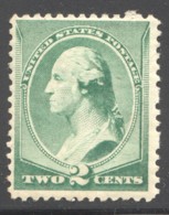 1893  Washington 2¢ Green  Sc 213 MH - Ungebraucht