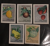 North Vietnam Viet Nam MNH Imperf Stamps 1964 : Vietnamese Fruits / Fruit / Mango / Papaya (Ms152) - Vietnam