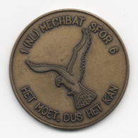 Netherlands: 1(NL) Mechbat SFOR 6. Military Coin, Medal - Autres & Non Classés