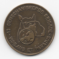 Netherlands: 13 Gemechaniseerde Brigade. Military Coin, Medal - Autres & Non Classés