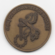 Netherlands: 41 (NL) Gemechaniseerde Brigade. Military Coin, Medal - Other & Unclassified