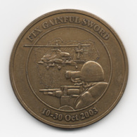 Netherlands: FTX Gainful Sword 2003. Military Coin, Medal - Autres & Non Classés