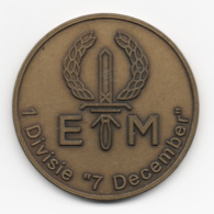 Netherlands: 1Divisie "7 December" . Military Coin, Medal - Autres & Non Classés