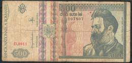 ROMANIA  P103 500 LEI 1992  #D0011 FINE NO P.h. - Roumanie