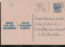 Doc. De Bxl + Fl. Festival Du Vin Et Du Raisin Hoeilaart  1975  Sur Chgt D'adresse N° 20. II. NF. - Landelijks Post