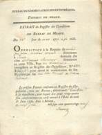 Acte 1791 Opposition De Nicolas Marchand De Bondy, Avocat, Contre Louis René Edouard De Rohan Cardinal Eveque Strasbourg - Manuscripten