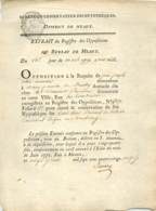 Acte De 1791 Opposition De Jean Cobée, Meunier à Liary Montry Contre Prince Louis De Rohan Cardinal Eveque De Strasbourg - Manuscripts