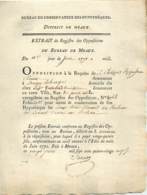 Acte De 1791 Opposition De Philippe Rousseau Fermier à Magny Le Hongre Contre Le Prince Louis René Edouard De Rohan - Manuscrits