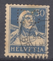 HELVETIA 1921-34: Mi 169 / YT 205, O PERFIN - FREE SHIPPING ABOVE 10 EURO - Gezähnt (perforiert)