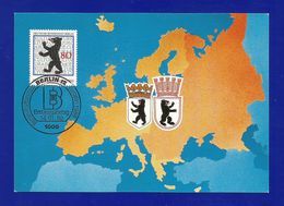 Berlin 1988  Mi.Nr. 800 , " Berlin "  - EUROPA CEPT Sympathie Mitläufer - Maximum Card - Stempel Berlin 14.01.1988 - 1988