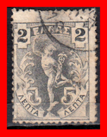 GRECIA – GREECE   SELLO  AÑO 1901 Giovanni Da Bologna’s Hermes - Used Stamps