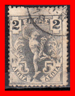 GRECIA – GREECE   SELLO  AÑO 1901 Giovanni Da Bologna’s Hermes - Gebruikt