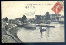 Cpa Du 77 Saint Mammès Quai Du Loing Et L' Ecluse    YN45 - Saint Mammes