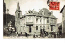 Cpa Le Mont Dore La Poste Et La Mairie - Le Mont Dore