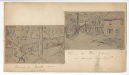 CHAMP DU BOULT PERE ZIDORE 2 DESSINS DE ANDRE VARENNES (1882 - 1972) Format 6,7 X 10,5 Cm Env. /FREE SHIPPING R - Tekeningen