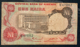 NIGERIA P15c 1 NAIRA  1973 #DP/80  Signature 6  VF  NO P.h. - Nigeria