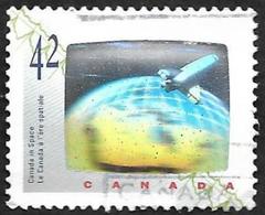 Canada  1992  -   YT 1278  -  Avec Feuille Hologramme - Ere  Spatiale -   Oblitéré - Gebraucht