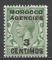 Great Britain Offices Abroad - Morocco 1917. Scott #58 (M) King George V * - Postämter In Marokko/Tanger (...-1958)