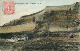 17 CHATELAILLON La Falaise CPA Ed. L.C. - Châtelaillon-Plage