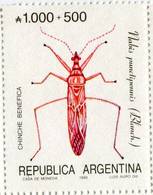 Lote A5, Argentina, 1990, Sello, Stamp, 5 V, Insecto, Insect, Bug, Beetle - Unused Stamps