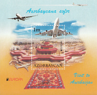 2012 Azerbaijan Tourism Aviation Airport Souvenir Sheet MNH - Azerbaijan